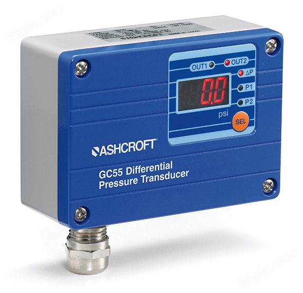 Ashcroft GC55 数显式差压传感器，带开关量输出