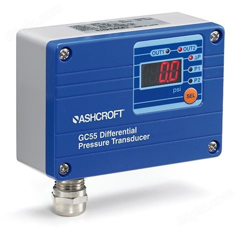 Ashcroft GC55 数显式差压传感器，带开关量输出