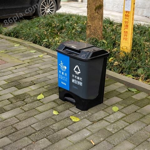 宜宾40升塑料环保分类垃圾双桶厂家批发