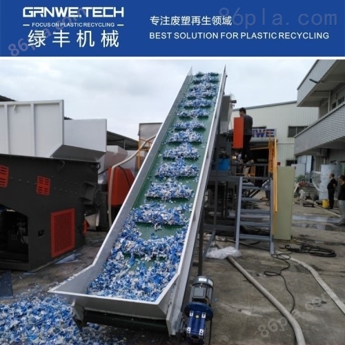 HDPE蓝色塑料化工桶清洗线