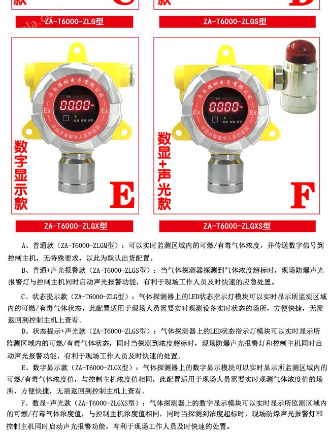 防爆型二氧化硫报警器,APP监测配声光报警器