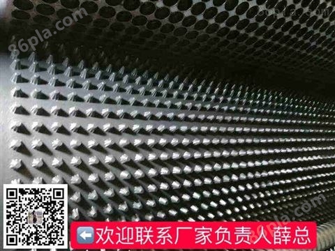 广州车库用0.8公分高1000g卷材排水板